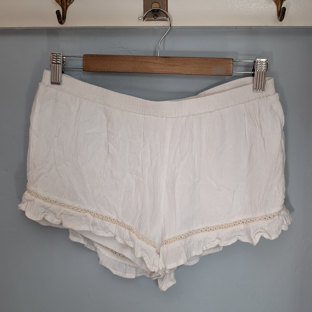 🍇 LAST CALL! Me to We Cream Ruffle Pajama Shorts Wedding Bloomers
